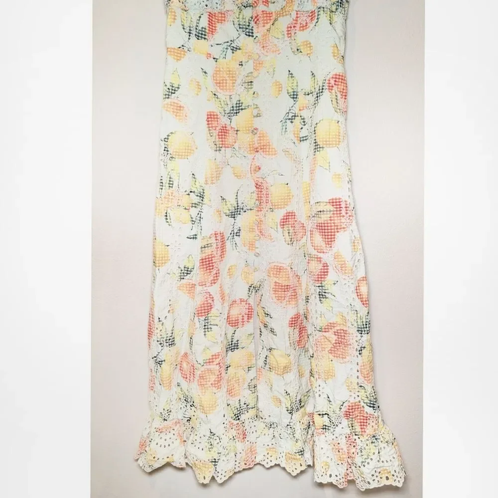 NWT By Anthropologie Ruffled Eyelet Dress - Picture 8 of 16